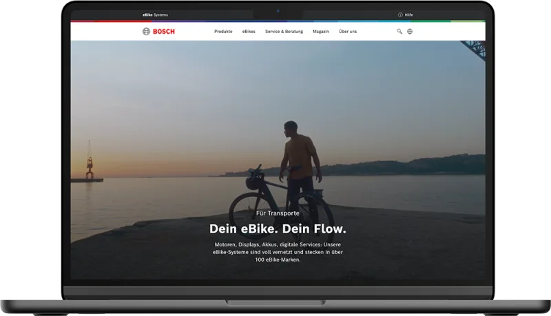 Abbildung: eBike Bosch Desktop Ansicht